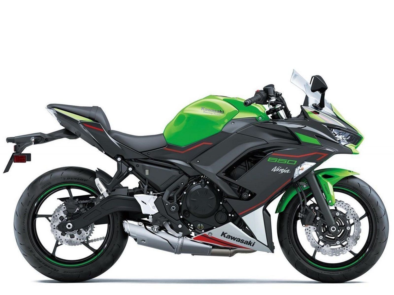 Мотоцикл KAWASAKI NINJA 650 - Lime Green/Ebony/Pearl Blizzard White '2024